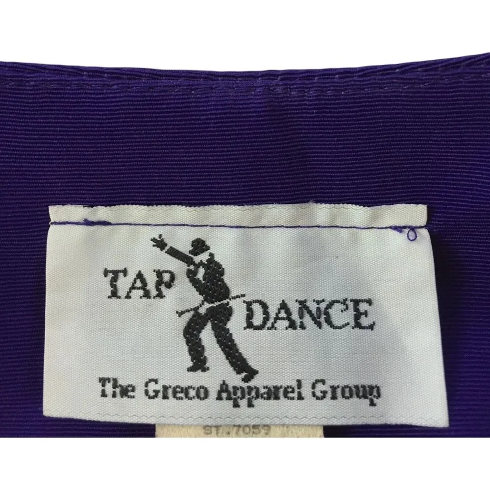 Tap‎ Dance Greco Top And Pants Set Purple Women's Size 9/10 Jazz Theater Vtg